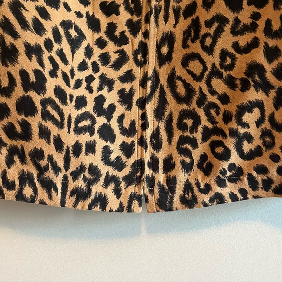vintage leopard print zip up jacket blazer with padded sleeves - Picture 9 of 12